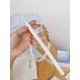Replica Dior Caro 15MM Belt Calfskin and Chain White
