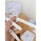 Replica Dior Caro 15MM Belt Calfskin and Chain White