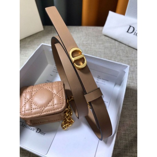 Fake Dior Caro 15MM Belt with Removable Pouch Beige  Replica