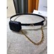 Replica Dior Caro 15MM Belt with Removable Pouch Black 