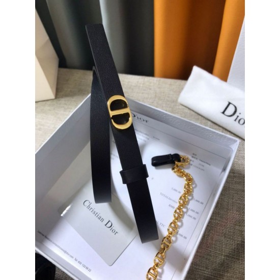 Replica Dior Caro 15MM Belt with Removable Pouch Black 