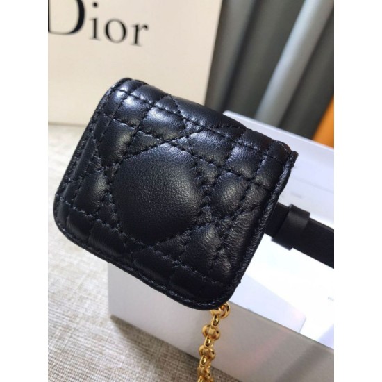 Replica Dior Caro 15MM Belt with Removable Pouch Black 
