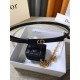 Replica Dior Caro 15MM Belt with Removable Pouch Black 