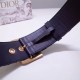 Replica Dior Diorquake 55MM Belt Oblique Canvas Blue
