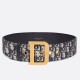 Replica Dior Diorquake 55MM Belt Oblique Canvas Blue