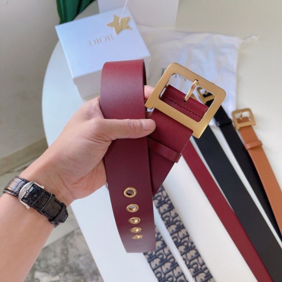 Fake Dior Diorquake 55MM Belt Red Replica