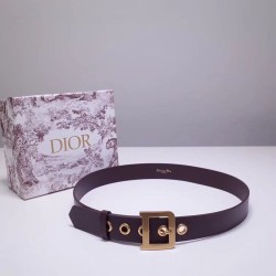 Replica Dior Diorquake 35MM Belt Bordeaux