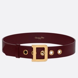 Replica Dior Diorquake 35MM Belt Bordeaux