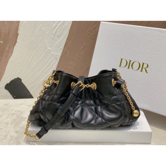 Replica Dior Ammi Small /Medium Bag Macrocannage Black