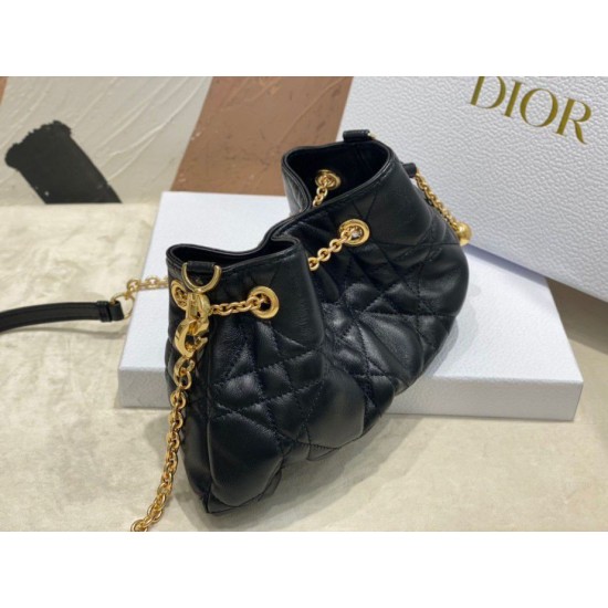 Replica Dior Ammi Small /Medium Bag Macrocannage Black