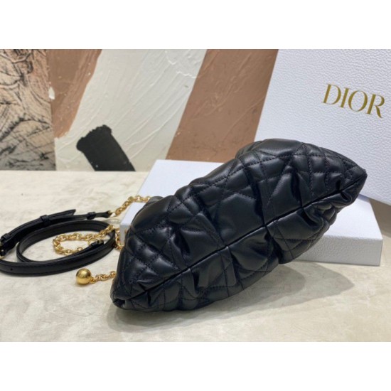 Replica Dior Ammi Small /Medium Bag Macrocannage Black