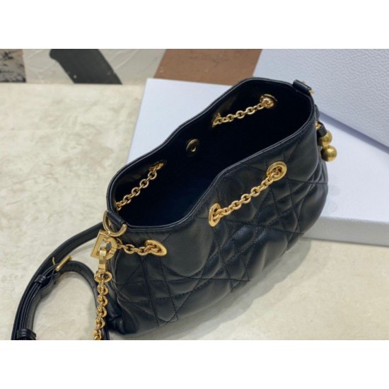 Replica Dior Ammi Small /Medium Bag Macrocannage Black