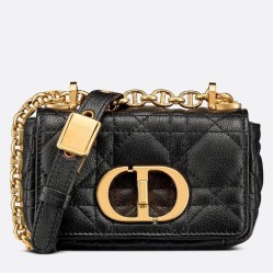 Fake Dior Micro Caro Bag Cannage Black Replica