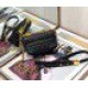 Fake Dior Micro Caro Bag Cannage Black Replica
