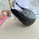 Replica Dior CD Lounge Shouder Bag Black Macrocannage Lambskin