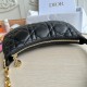 Replica Dior CD Lounge Shouder Bag Black Macrocannage Lambskin