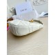 Replica Dior CD Lounge Shoulder Bag White Macrocannage Lambskin