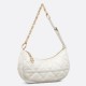 Replica Dior CD Lounge Shoulder Bag White Macrocannage Lambskin
