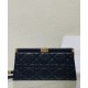 Fake Christian Dior Caro Colle Noire Clutch With Chain Bag Replica Replica Christian Dior Caro Colle Noire Clutch With Chain Bag