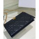 Fake Christian Dior Caro Colle Noire Clutch With Chain Bag Replica Replica Christian Dior Caro Colle Noire Clutch With Chain Bag