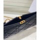 Fake Christian Dior Caro Colle Noire Clutch With Chain Bag Replica Replica Christian Dior Caro Colle Noire Clutch With Chain Bag