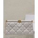 Fake Christian Dior Caro Colle Noire Clutch With Chain Bag Replica