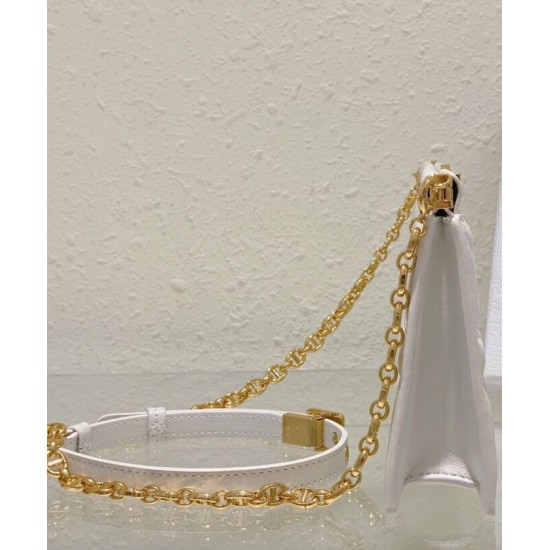 Fake Christian Dior Caro Colle Noire Clutch With Chain Bag Replica
