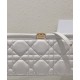 Fake Christian Dior Caro Colle Noire Clutch With Chain Bag Replica