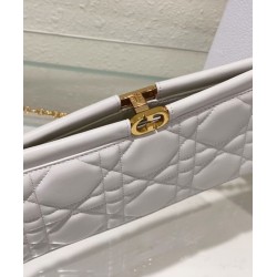 Fake Christian Dior Caro Colle Noire Clutch With Chain Bag Replica