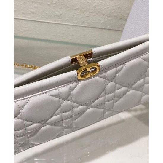 Fake Christian Dior Caro Colle Noire Clutch With Chain Bag Replica