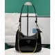 Replica Prada Re-Nylon And Brushed Leather Mini-bag 1BC198 Black