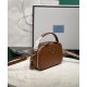 Replica Prada Odette Leather Mini-bag 1BH203 Coffee