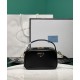 Fake Prada Odette Leather Mini-bag 1BH203 Black Replica