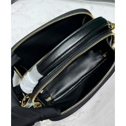 Fake Prada Odette Leather Mini-bag 1BH203 Black Replica