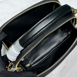 Fake Prada Odette Leather Mini-bag 1BH203 Black Replica