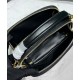 Fake Prada Odette Leather Mini-bag 1BH203 Black Replica