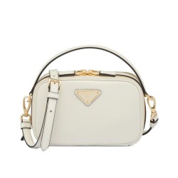 Replica Prada Odette Leather Mini-bag 1BH203 Cream