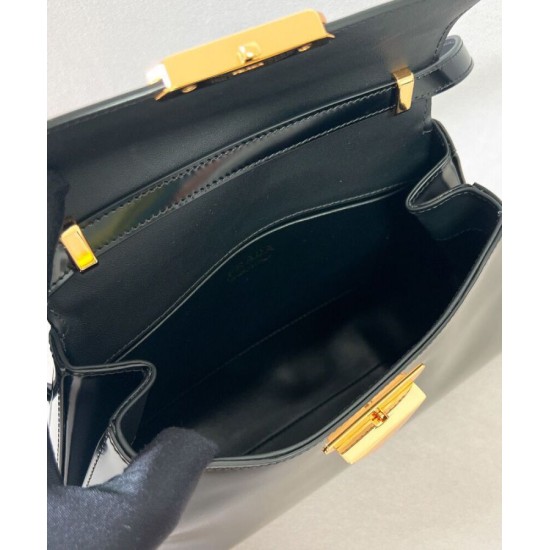 Fake Prada Medium Brushed Leather Handbag 1BD343 Replica Replica Prada Medium Brushed Leather Handbag 1BD343