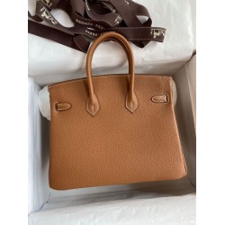 Replica Hermes Birkin 25 Retourne Bag Craie Clemence