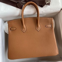 Replica Hermes Birkin 25 Retourne Bag Craie Clemence