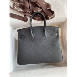 Replica Hermes Birkin 25 Retourne Handmade Bag Black Clemence Replica Hermes Birkin 25 Retourne Handmade Bag Black Clemence