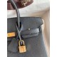 Replica Hermes Birkin 25 Retourne Handmade Bag Black Clemence