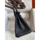 Replica Hermes Birkin 25 Retourne Handmade Bag Black Clemence