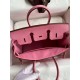 Replica Hermes Birkin 25 Retourne Bag Pink Clemence