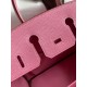 Replica Hermes Birkin 25 Retourne Bag Pink Clemence