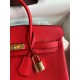 Replica Hermes Birkin 25 Retourne Bag Red Clemence