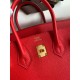 Replica Hermes Birkin 25 Retourne Bag Red Clemence