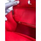Replica Hermes Birkin 25 Retourne Bag Red Clemence