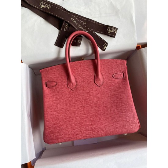 Replica Hermes Birkin 25 Retourne Handmade Bag Rose Lipstick Clemence Replica Hermes Birkin 25 Retourne Handmade Bag Rose Lipstick Clemence