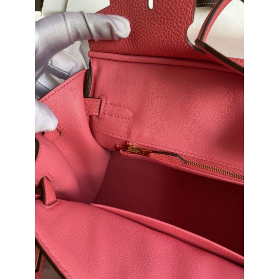 Replica Hermes Birkin 25 Retourne Handmade Bag Rose Lipstick Clemence Replica Hermes Birkin 25 Retourne Handmade Bag Rose Lipstick Clemence